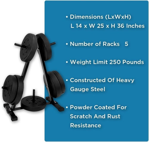 Ultimate Gym Storage Solution: Olympic 2 Plate Weight Rack - Organize,