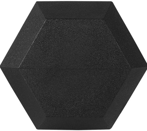 Barbell Rubber encased Hex Dumbbell Weights with Metal Handles for